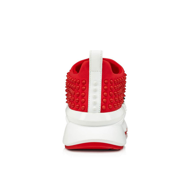 louboutin spike sock white
